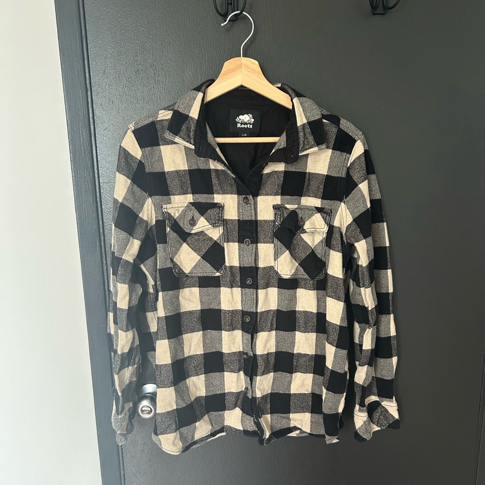 Roots Plaid Button Down